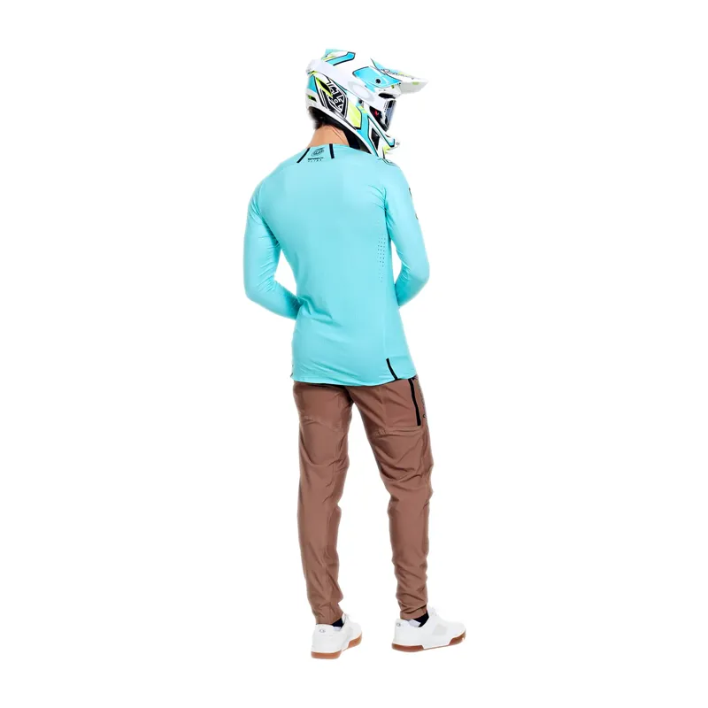 Troy Lee Designs Sprint Ultra Long Sleeve Jersey Mono in Real Teal-10
