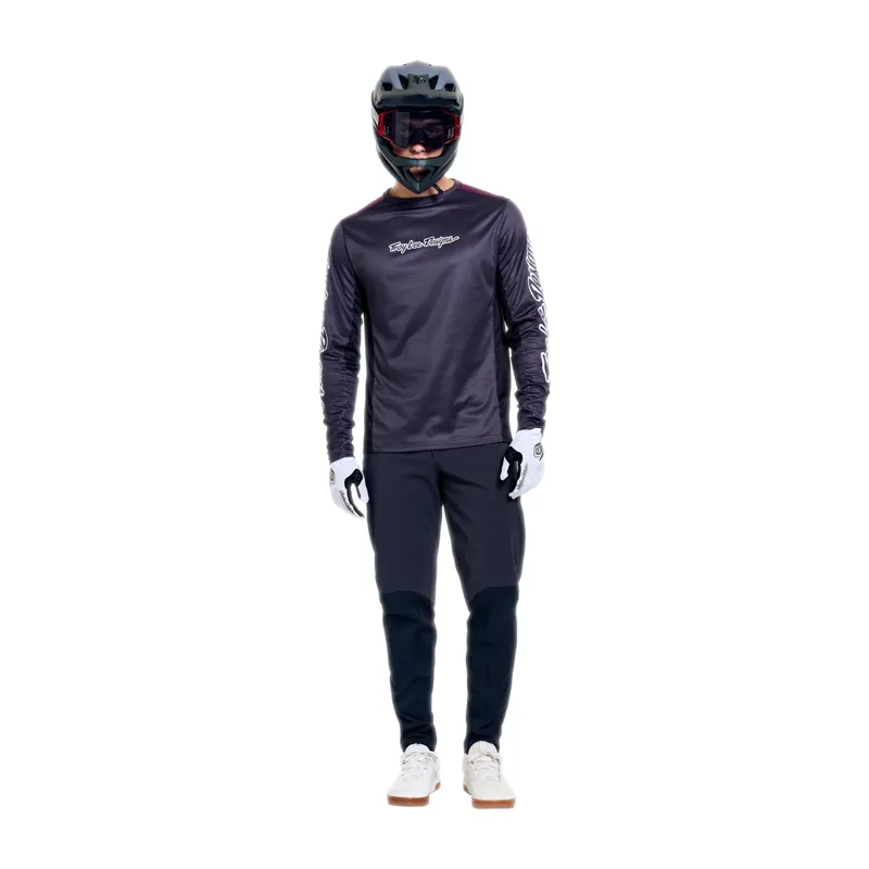 Troy Lee Designs Stage Long Sleeve Jersey in Signature Carbon-6