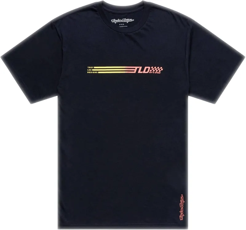 Troy Lee Designs Stripe Short Sleeve Tee in Black
