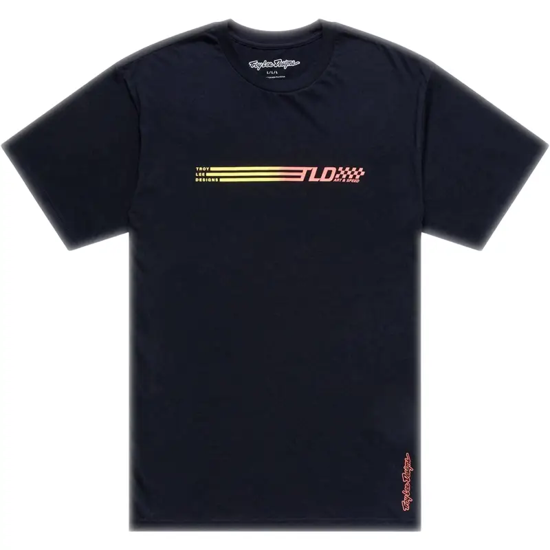 Balfes Bikes Troy Lee Designs Stripe Short Sleeve Tee in Black | Free postage over £30, £10 off first order, price match & 0% finance.