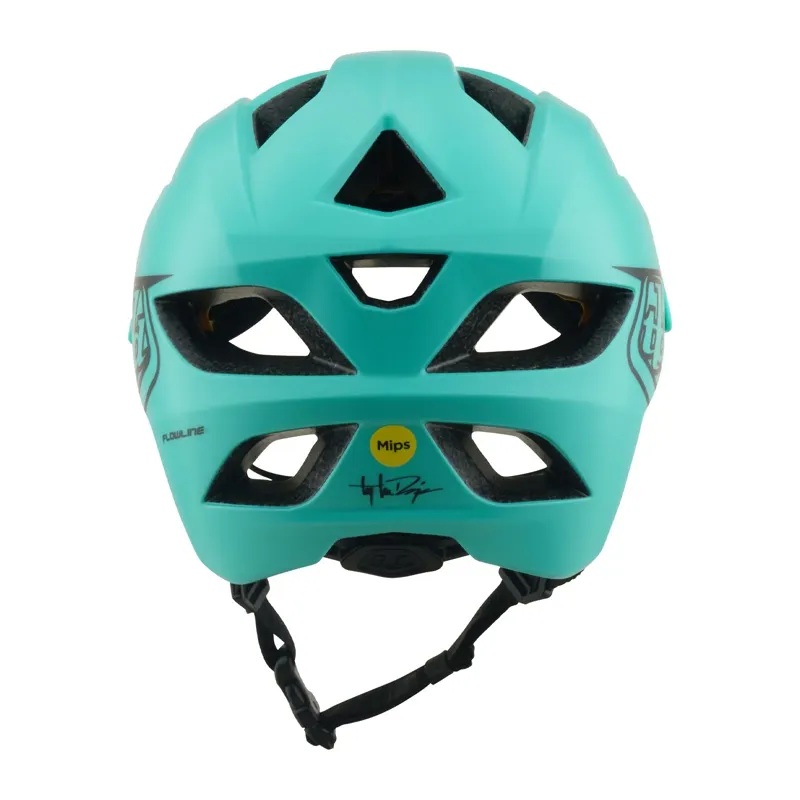 Troy Lee Youth Flowline Helmet Point Charcoal/Real Teal UNI-2