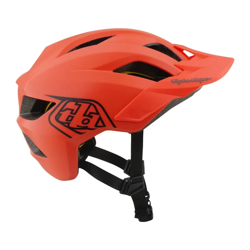 Troy Lee Youth Flowline Helmet Point Coral/Charcoal UNI