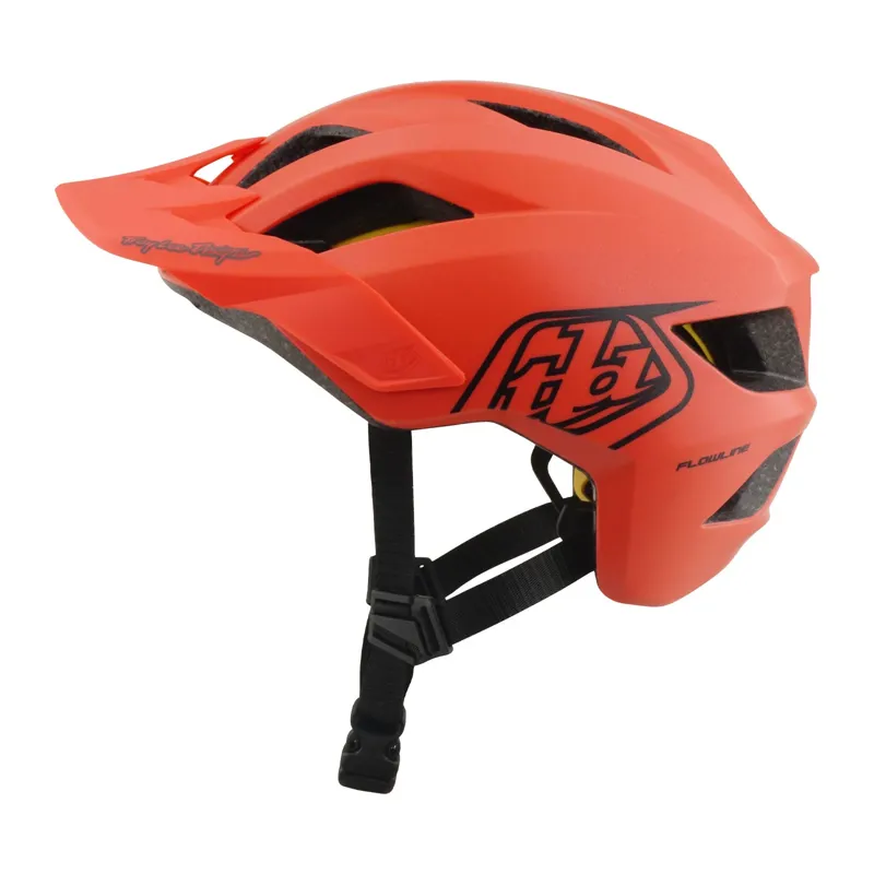 Troy Lee Youth Flowline Helmet Point Coral/Charcoal UNI-1