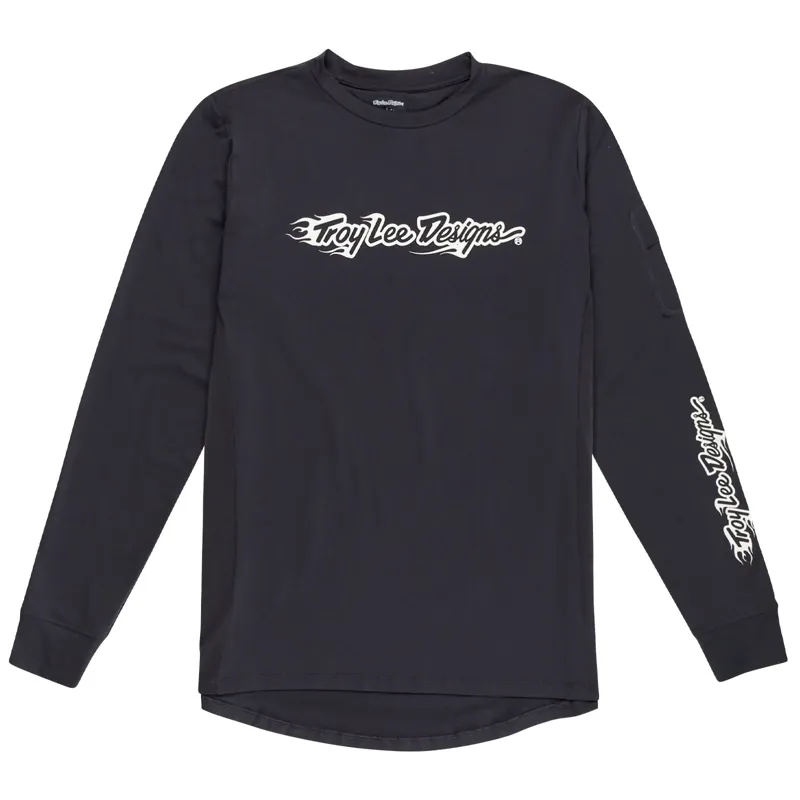 Troy Lee Designs Youth Ruckus Long Sleeve Ride Tee in Black