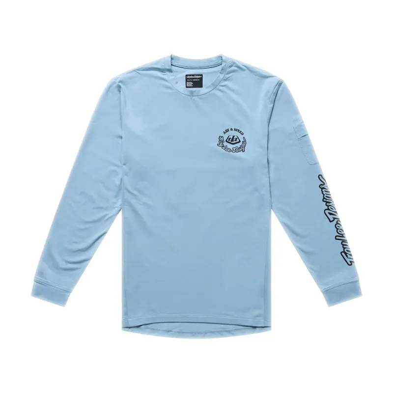 Troy Lee Designs Youth Ruckus Long Sleeve Ride Tee in Blue