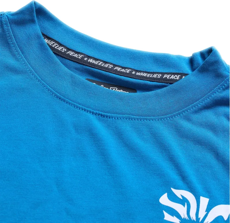 Troy Lee Designs Youth Skyline Ride Long Sleeve Tee Aero Blue-3