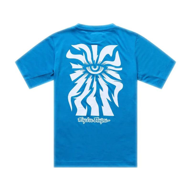 Troy Lee Designs Youth Skyline Ride SS Tee in Aero Blue-1