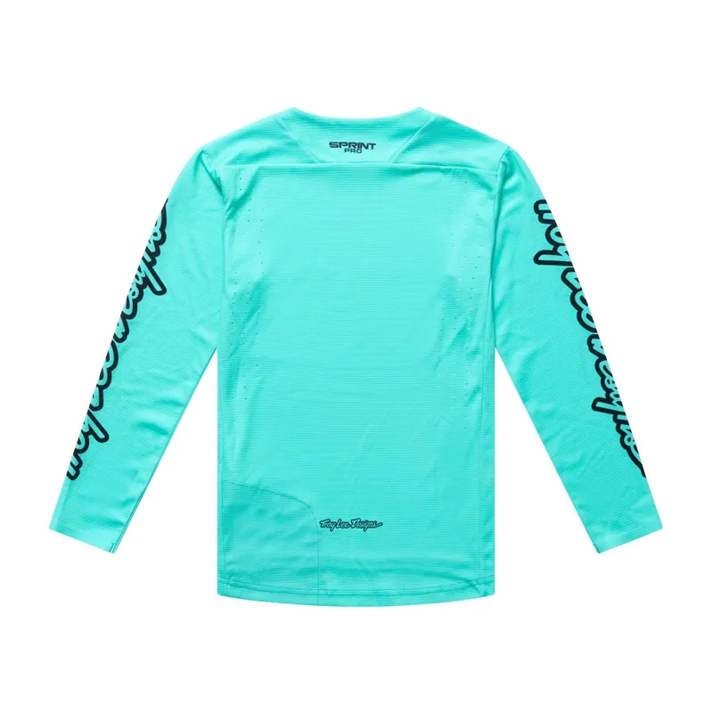 Troy Lee Designs Youth Sprint Pro LS Jersey Mono in Real Teal-1