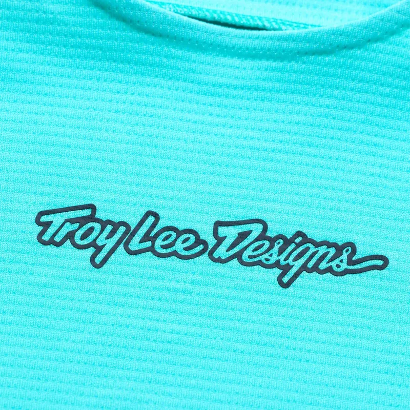Troy Lee Designs Youth Sprint Pro LS Jersey Mono in Real Teal-2
