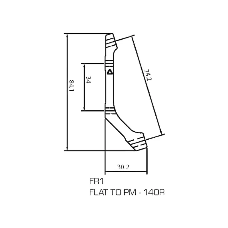 Balfes Bikes Trp TRP Adapter FR1 Flat Mount Rear 140mm | Free postage over £30, £10 off first order, price match & 0% finance.