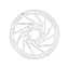 TRP RS05E 6 Bolt 2.3mm Disc Brake Rotor 220mm in Silver