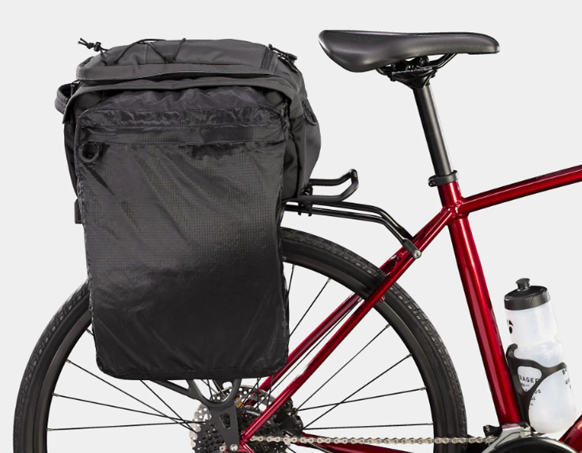 Bontrager MIK Utility Trunk Bag With Panniers in Grey Black