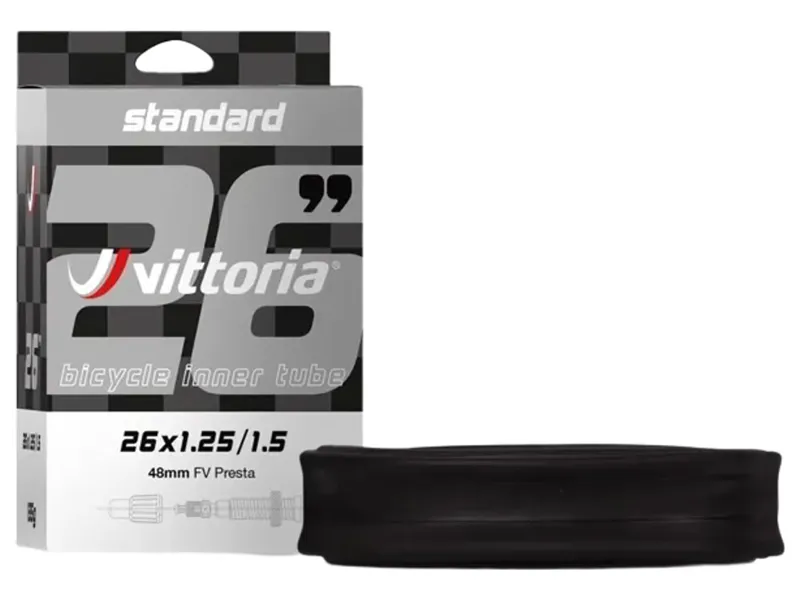 TUBE Vit Sta 16x1.5/1.75 AV Schr 48mm Black 16 x 1.5 - 1.75 inches schrader 48mm