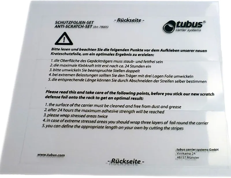 Balfes Bikes Tubus Antiscratch Rack Protection | Free postage over £30, £10 off first order, price match & 0% finance.