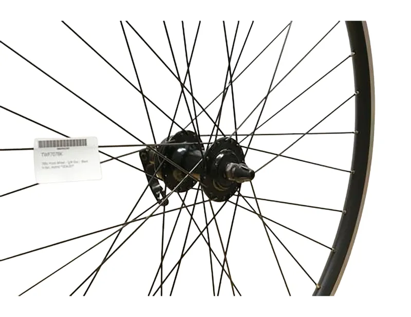700c Front Wheel Q/R Disc Hybrid V-Sec in Black