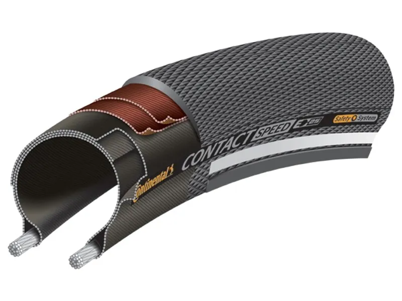 TYRE Con Cont Speed 26x2. 0 Black 26x2.0 reflective non foldable