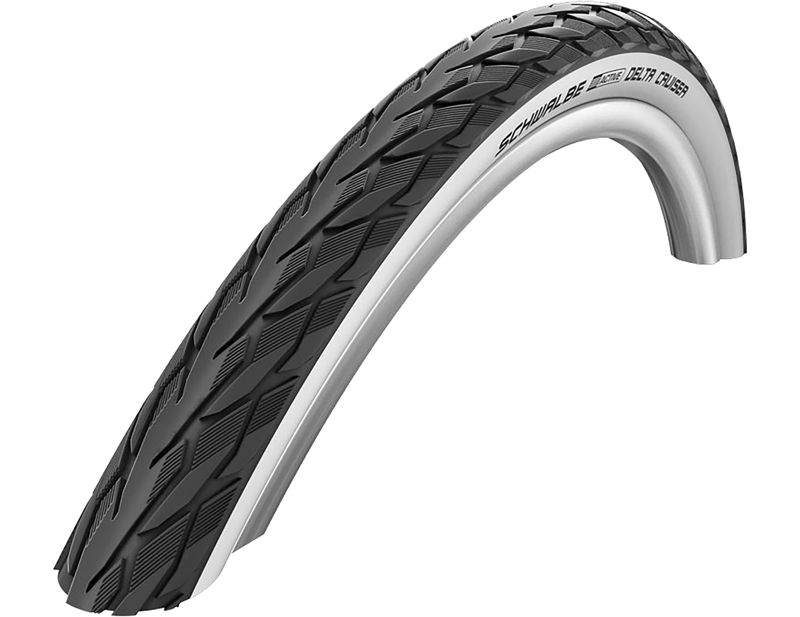 Schwalbe Delta Cruiser Plus in Black/White Wall