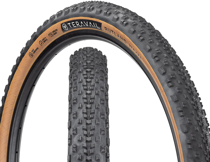 Teravail Rutland 700c Light and Supple Gravel Tyre in Tan