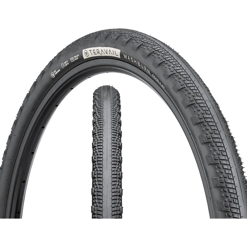 Balfes Bikes Teravail Washburn 700c Light and Supple Gravel Tyre in Black | Free postage over £30, £10 off first order, price match & 0% finance.