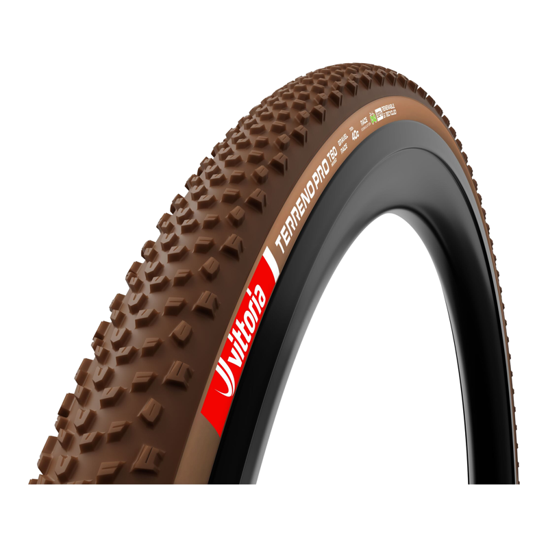 Balfes Bikes Vittoria Terreno Pro T60 700c Mixed Gravel Race Tubeless Ready Tyre in Natural Brown | Free postage over £30, £10 off first order, price match & 0% finance.