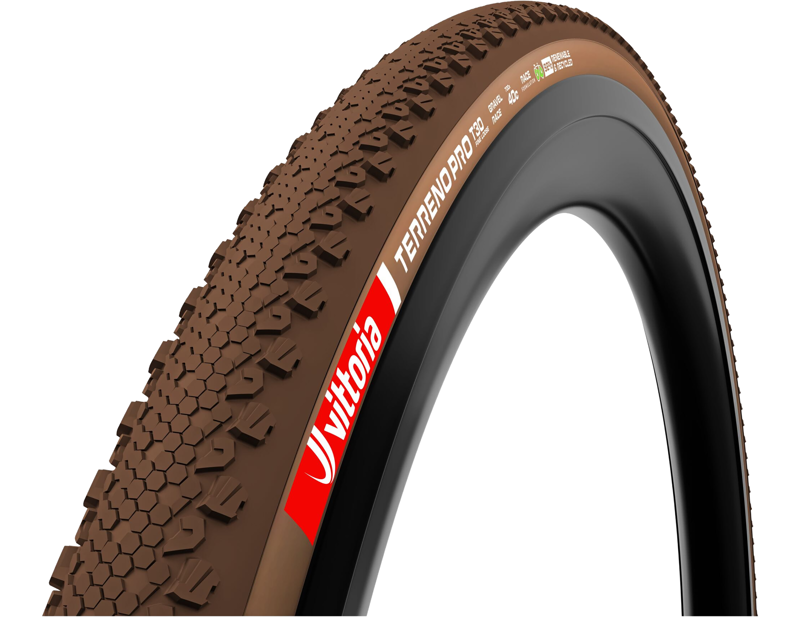 Balfes Bikes Vittoria Terreno Pro T30 Fine Loose 700c Gravel Race Tubeless Ready Tyre in Natural Brown | Free postage over £30, £10 off first order, price match & 0% finance.