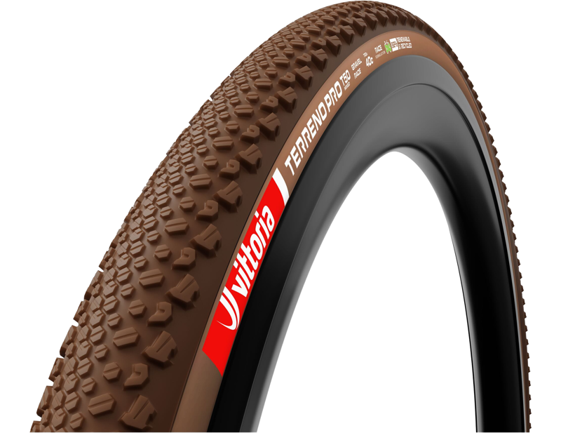 Balfes Bikes Vittoria Terreno Pro T50 700c Mixed Gravel Race Tubeless Ready Tyre in Natural Brown | Free postage over £30, £10 off first order, price match & 0% finance.