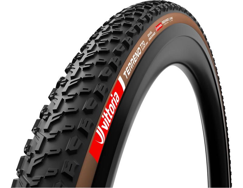 Balfes Bikes Vittoria Terreno T70 700c Coarse Loose Gravel Endurance G2.0 Tubeless Ready Tyre in Brown | Free postage over £30, £10 off first order, price match & 0% finance.