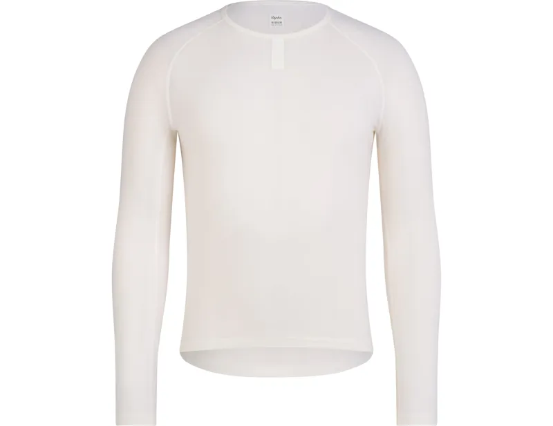 Balfes Bikes Rapha Long Sleeve Merino Base Layer in Cream/White | Free postage over £30, £10 off first order, price match & 0% finance.