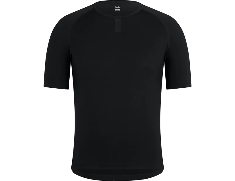 Balfes Bikes Rapha Short Sleeve Merino Base Layer in Black | Free postage over £30, £10 off first order, price match & 0% finance.