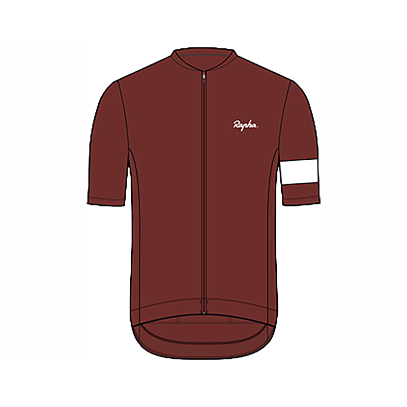 Balfes Bikes Rapha Men's Core Short Sleeve Jersey in Brick/White | Free postage over £30, £10 off first order, price match & 0% finance.