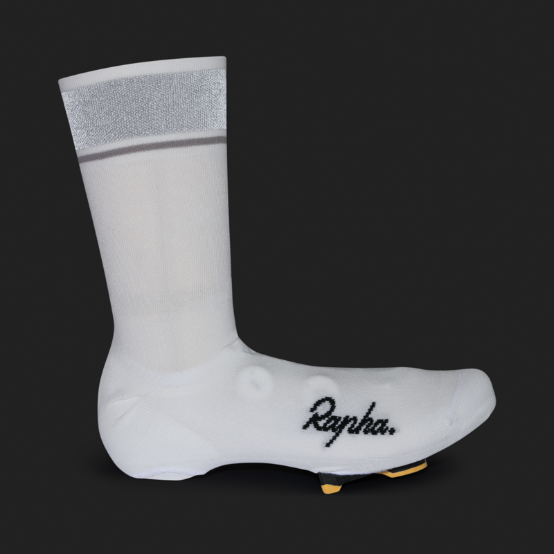 Rapha Reflective Oversocks in White/Black-1