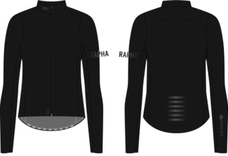 Rapha Pro Team Gore-Tex LW Rain Jacket II Women's in Black
