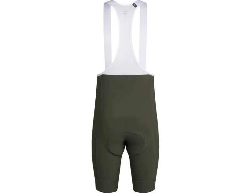 Rapha Brevet Element Cargo Bib Shorts in Dark Green/White-1