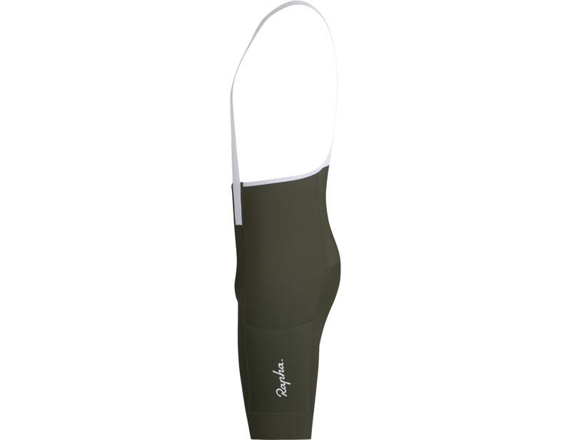 Rapha Brevet Element Cargo Bib Shorts in Dark Green/White-2