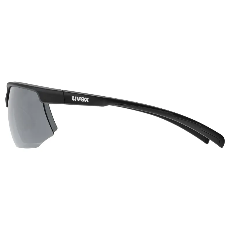 Uvex Aerios Glasses in Black Matt / Smoke-2
