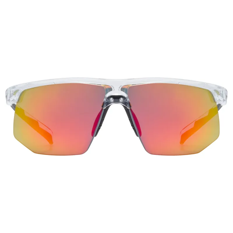Uvex Aerios Glasses in Clear / Miror Red-1