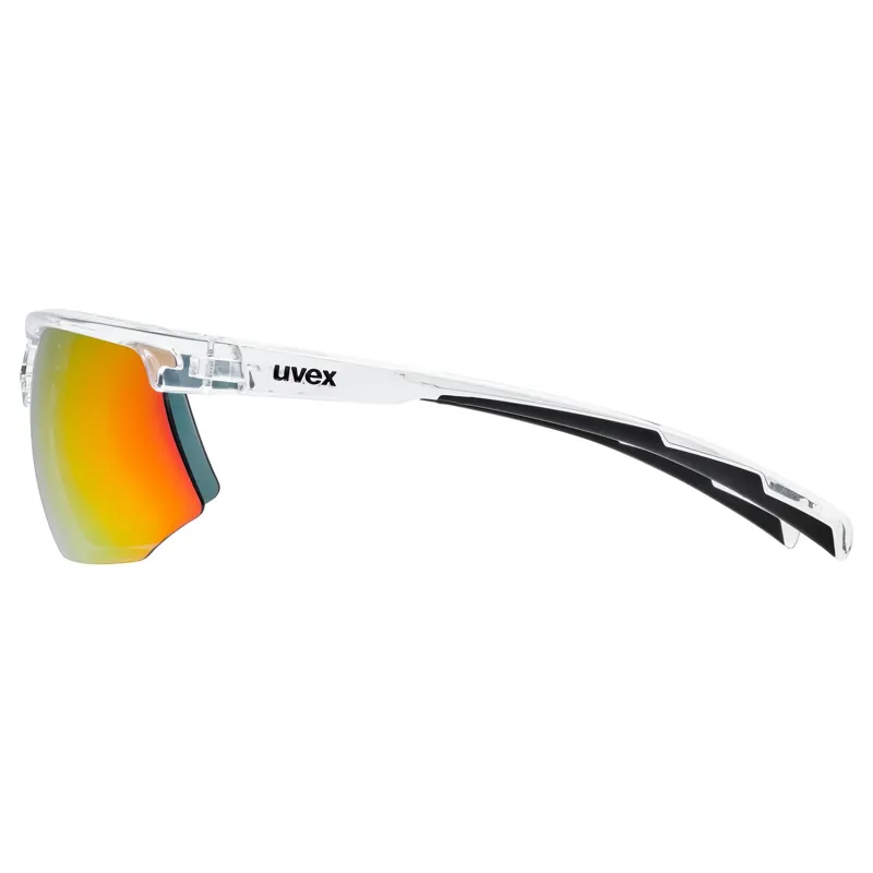 Uvex Aerios Glasses in Clear / Miror Red-2