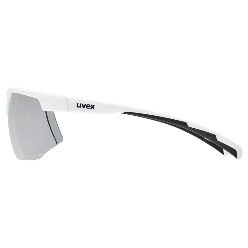 Uvex Aerios Glasses in White / Mirror Silver-2