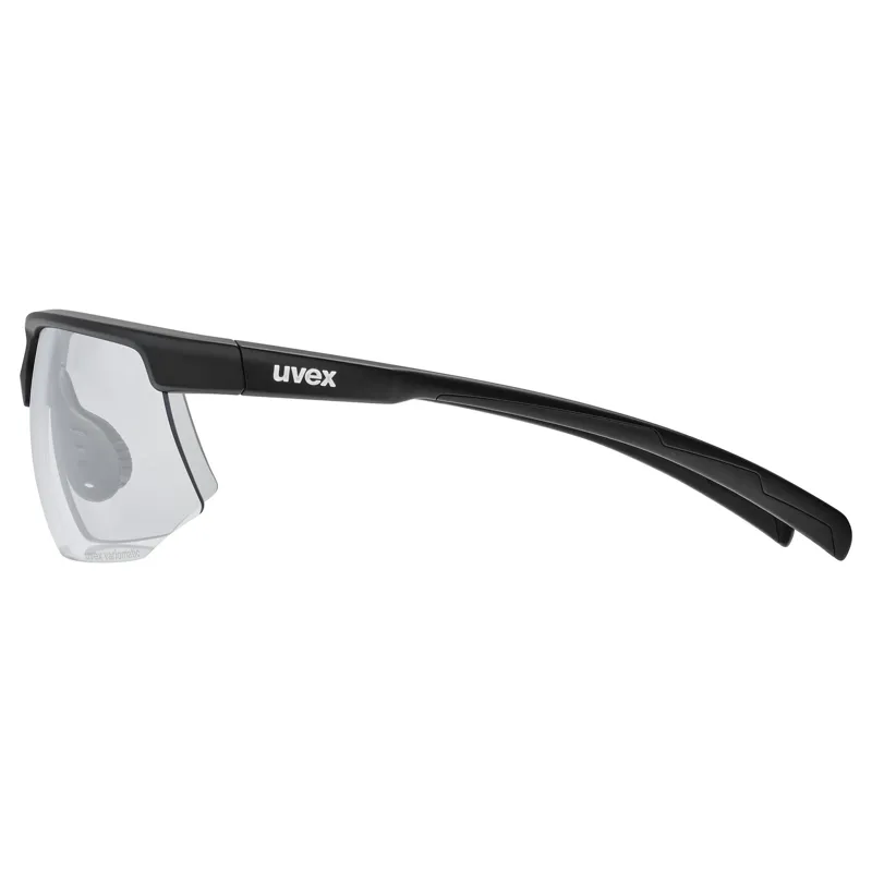 Uvex Aerios V Glasses in Black Matt / Smoke-2