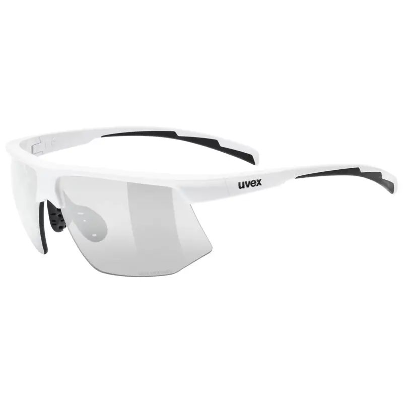 Balfes Bikes Uvex Aerios V Glasses in White / Smoke | Free postage over £30, £10 off first order, price match & 0% finance.