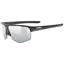 Uvex Axos Set Glasses in Black Matt/Mirror Silver