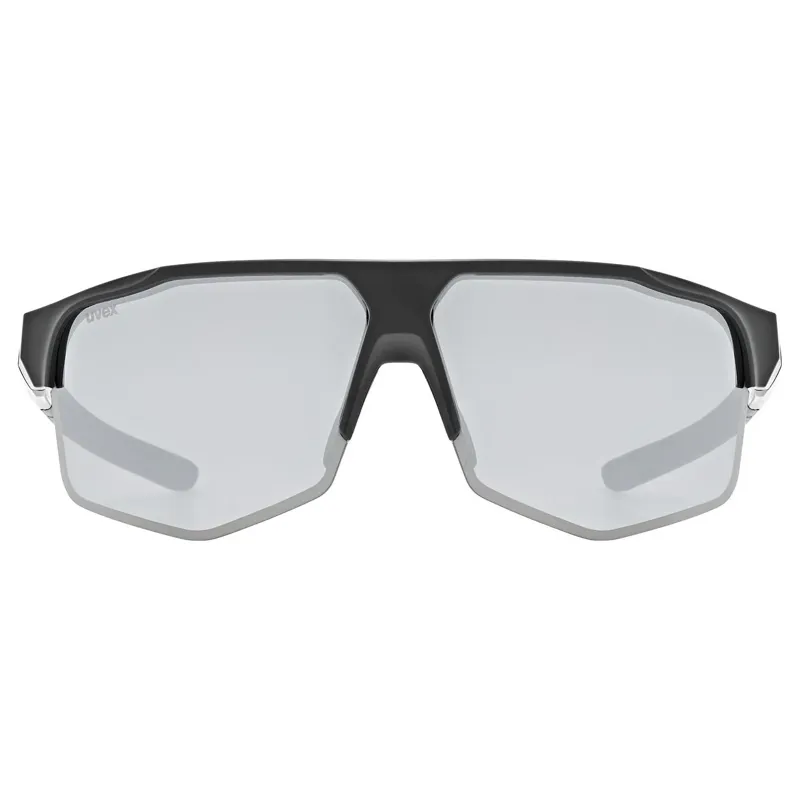 Uvex Axos Set Glasses in Black Matt/Mirror Silver-1