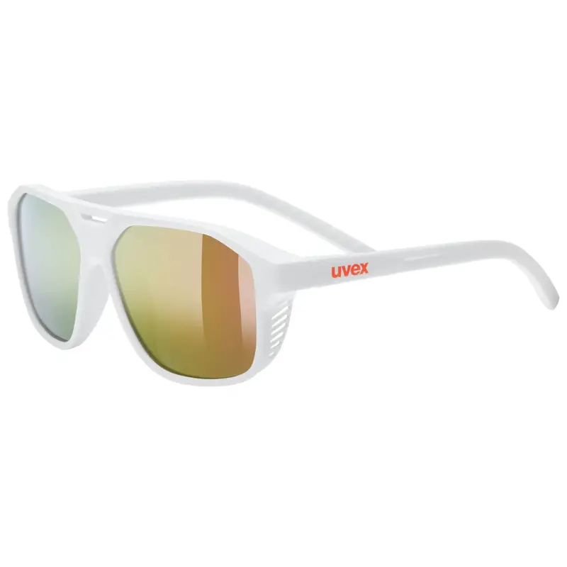 Balfes Bikes Uvex Cosmic Glasses in White Matt / Mirror Red | Free postage over £30, £10 off first order, price match & 0% finance.