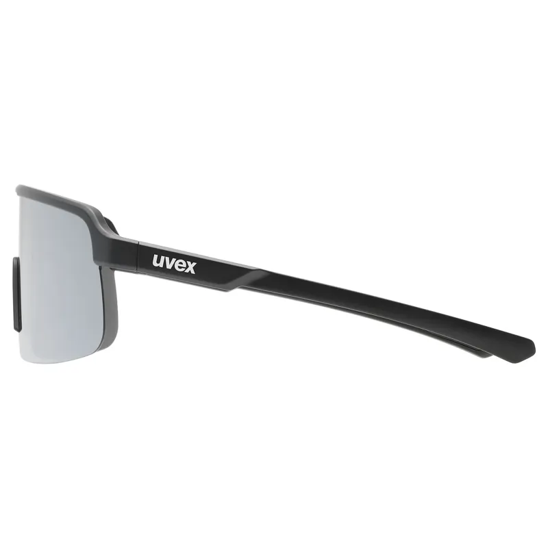 Uvex Dyrt Glasses in Black Matt/Mirror Silver-2