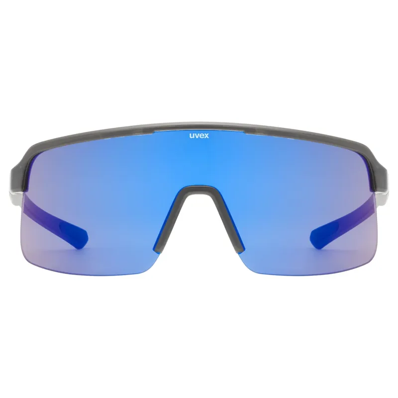 Uvex Dyrt Glasses in Smoke Matt/Mirror Blue-1