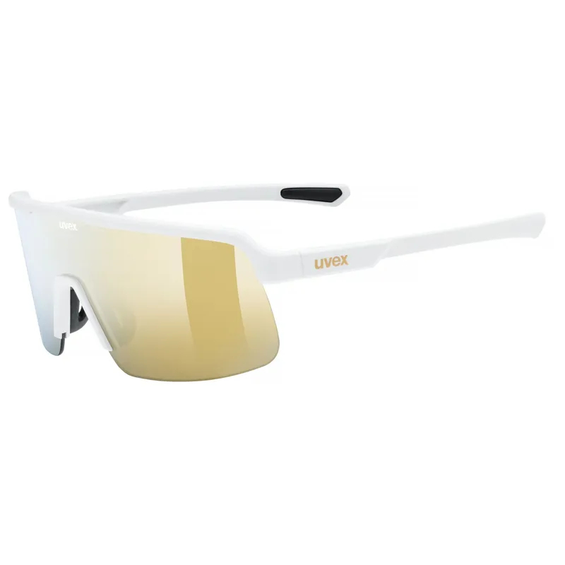 Uvex Dyrt Glasses in White Matt/Mirror Gold
