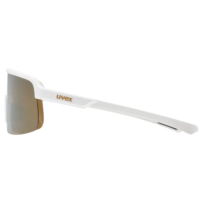 Uvex Dyrt Glasses in White Matt/Mirror Gold-2