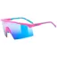 Uvex Flowline Glasses in Pink Matt / Miror Blue