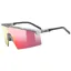 Uvex Flowline Glasses in Smoke Matt / Mirror Red