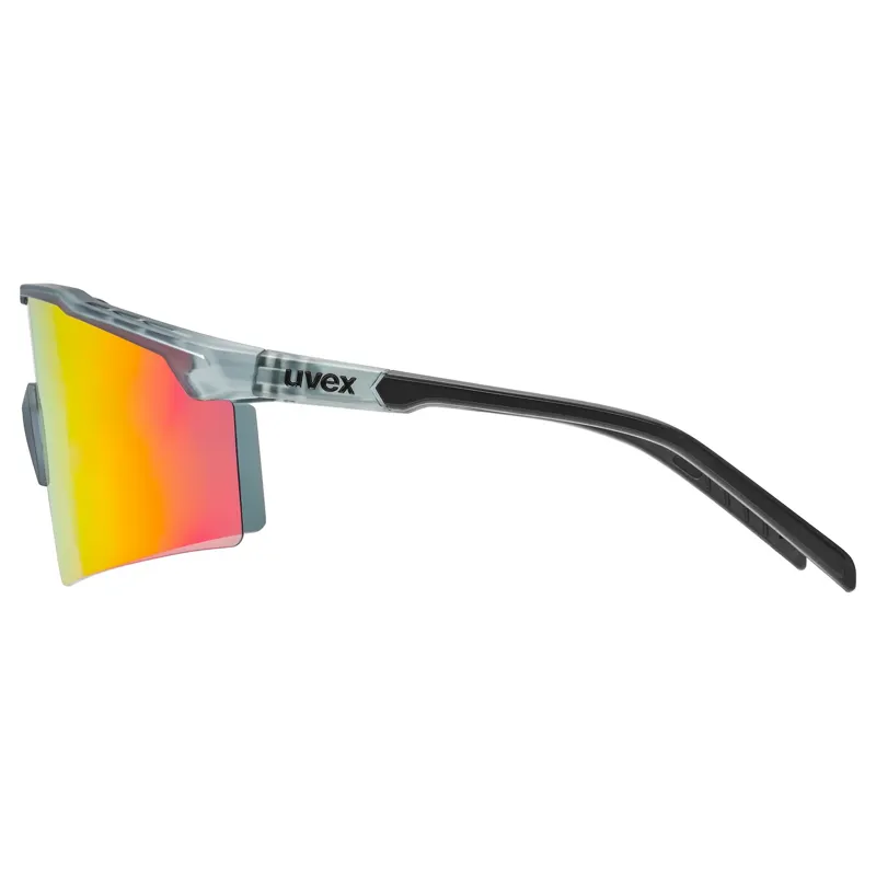 Uvex Flowline Glasses in Smoke Matt / Mirror Red-2